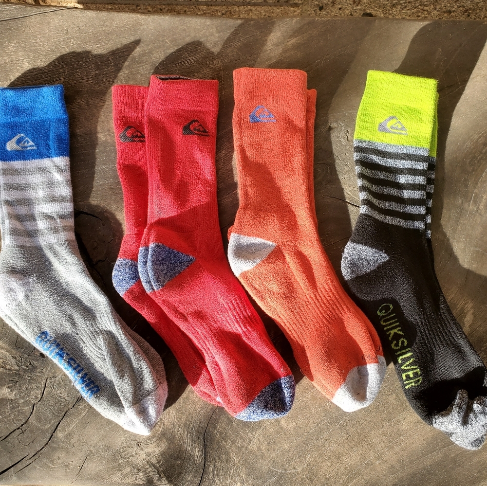 Quiksilver used men socks Large
